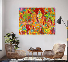 Load image into Gallery viewer, &quot;PRECIOUS DAUGHTERS&quot; Canvas print [Stretched Canvas and Ready to Hang]
